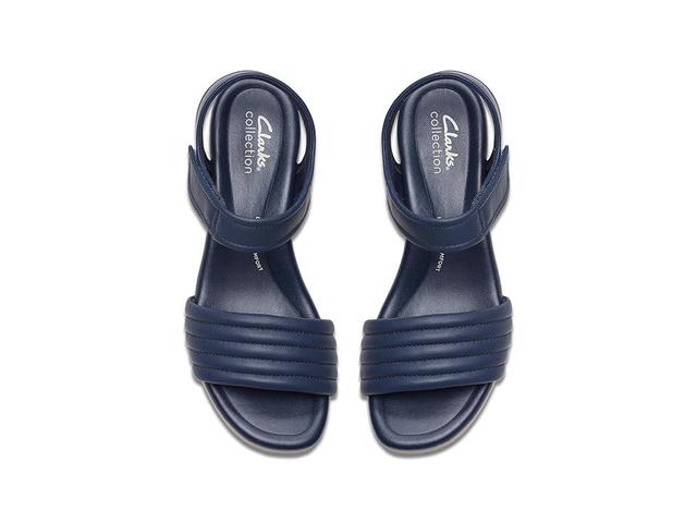 Clarks Chelseah Gem (Navy Leather) Women's Sandals Product Image