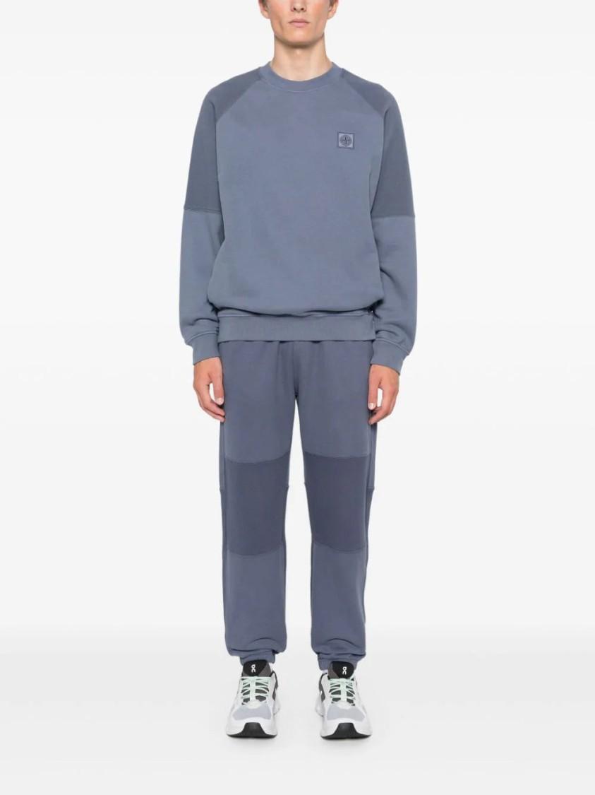 STONE ISLAND Compass-badge Sweatshirt In Blue Product Image