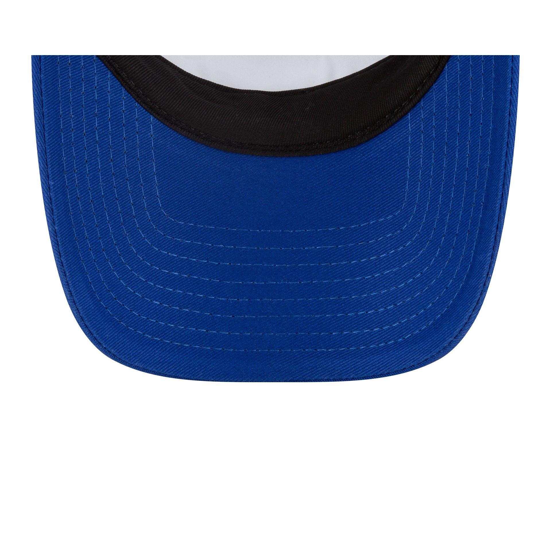 Golden State Warriors 2024 Rally Drive White 9FORTY A-Frame Trucker Hat Male Product Image