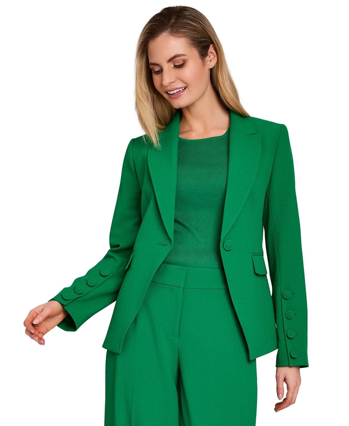 Tahari Asl Womens Single-Button Peak-Lapel Blazer Product Image