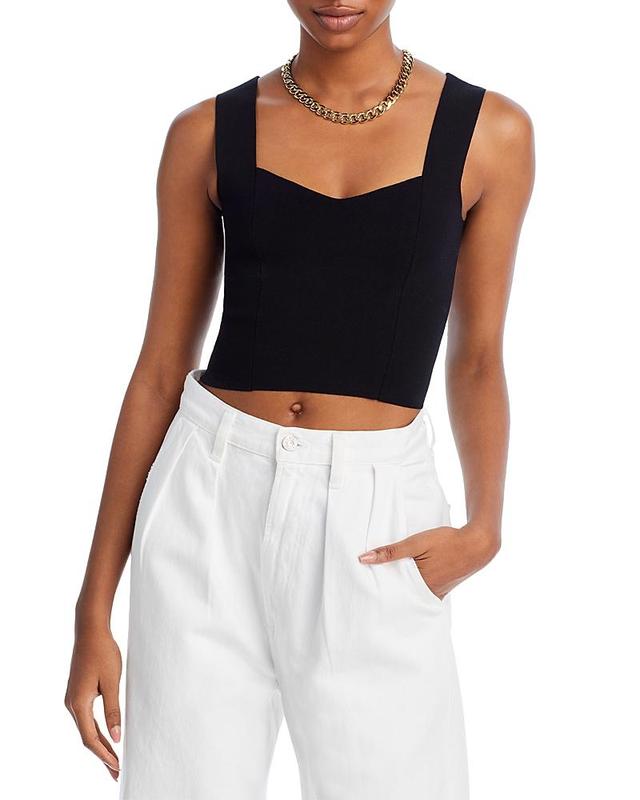 Womens Jordana Knit Crop Top Product Image