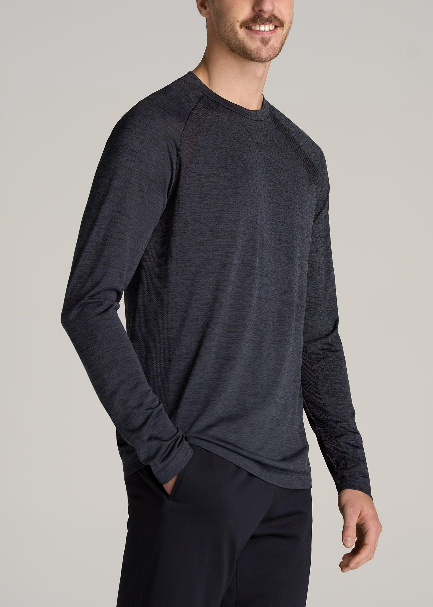 A.T. Performance MODERN-FIT Raglan Shirt for Tall Men in Charcoal Mix Product Image