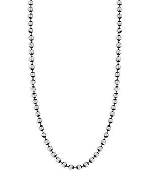 Milanesi And Co Mens Sterling Silver Oxidized Ball Chain Necklace, 20 Product Image