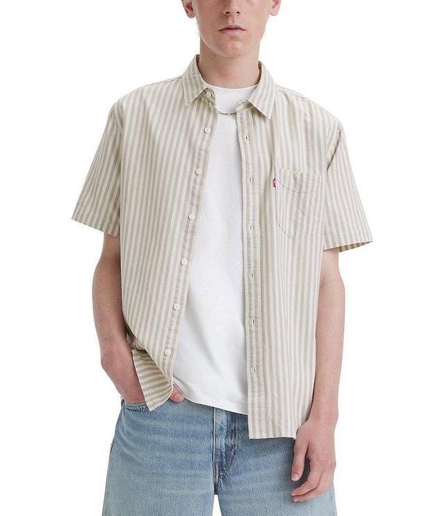 Levi's® Classic Fit Short Sleeve Striped Woven Shirt Product Image