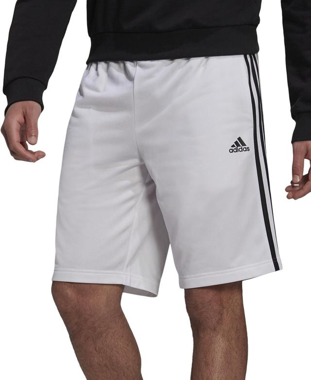 adidas Mens Tricot Striped 10 Shorts - White Product Image