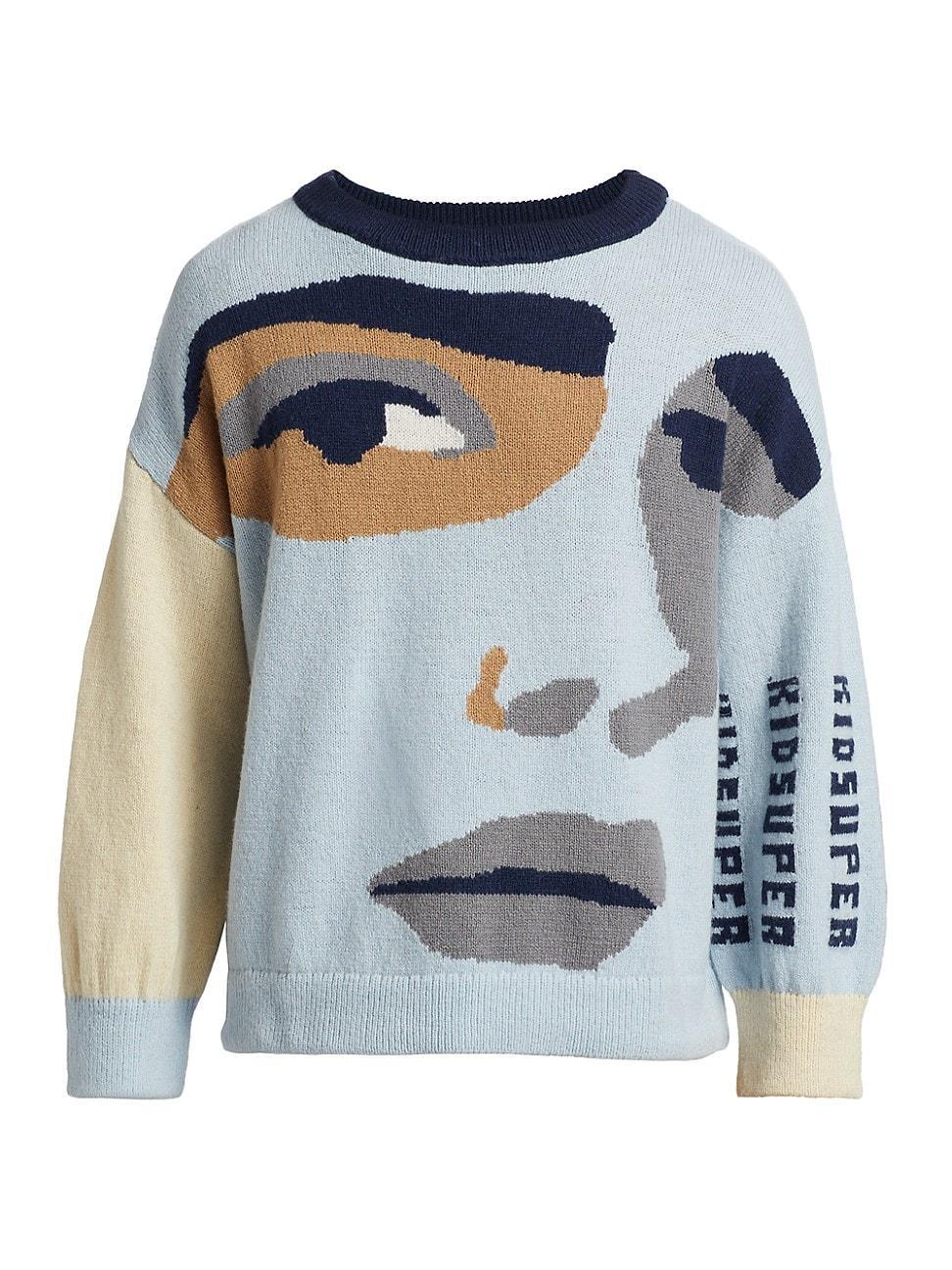 Mens Wool Intarsia-Knit Sweater product image