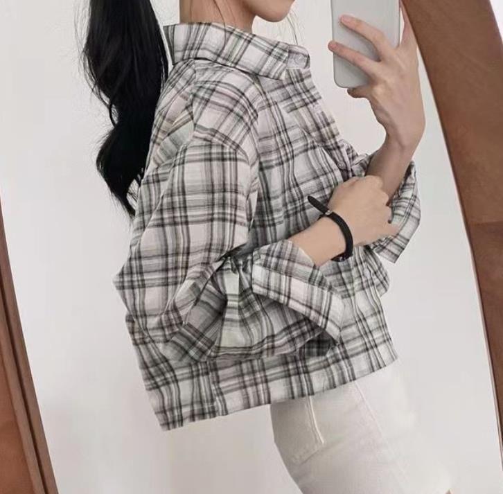 Plaid Button-Up Shirt Product Image