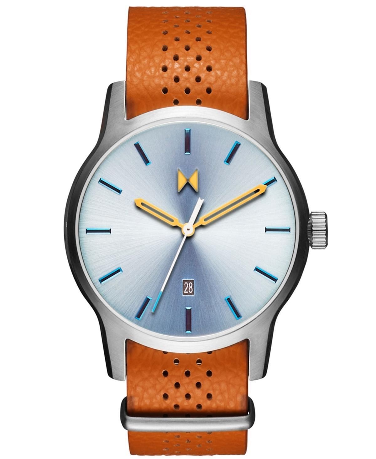 MVMT Mens Classic II Analog Tan Leather Strap Watch Product Image