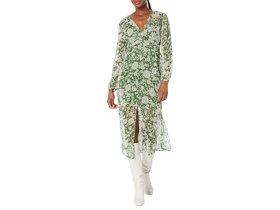 MANGO Lila Dress (Green) Women's Clothing Product Image