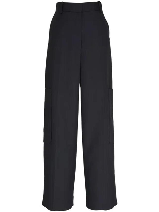 Straight-leg Cargo Trousers In Black Product Image