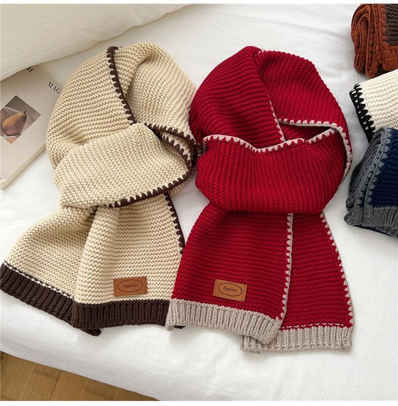 Two-Tone Knit Scarf product image