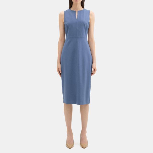 Sevona Stretch Wool Midi Sheath Dress | Theory Outlet Product Image