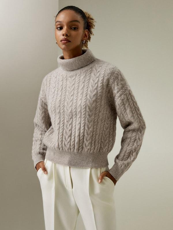 Cashmere Cable Knit Jumper Sweater product image