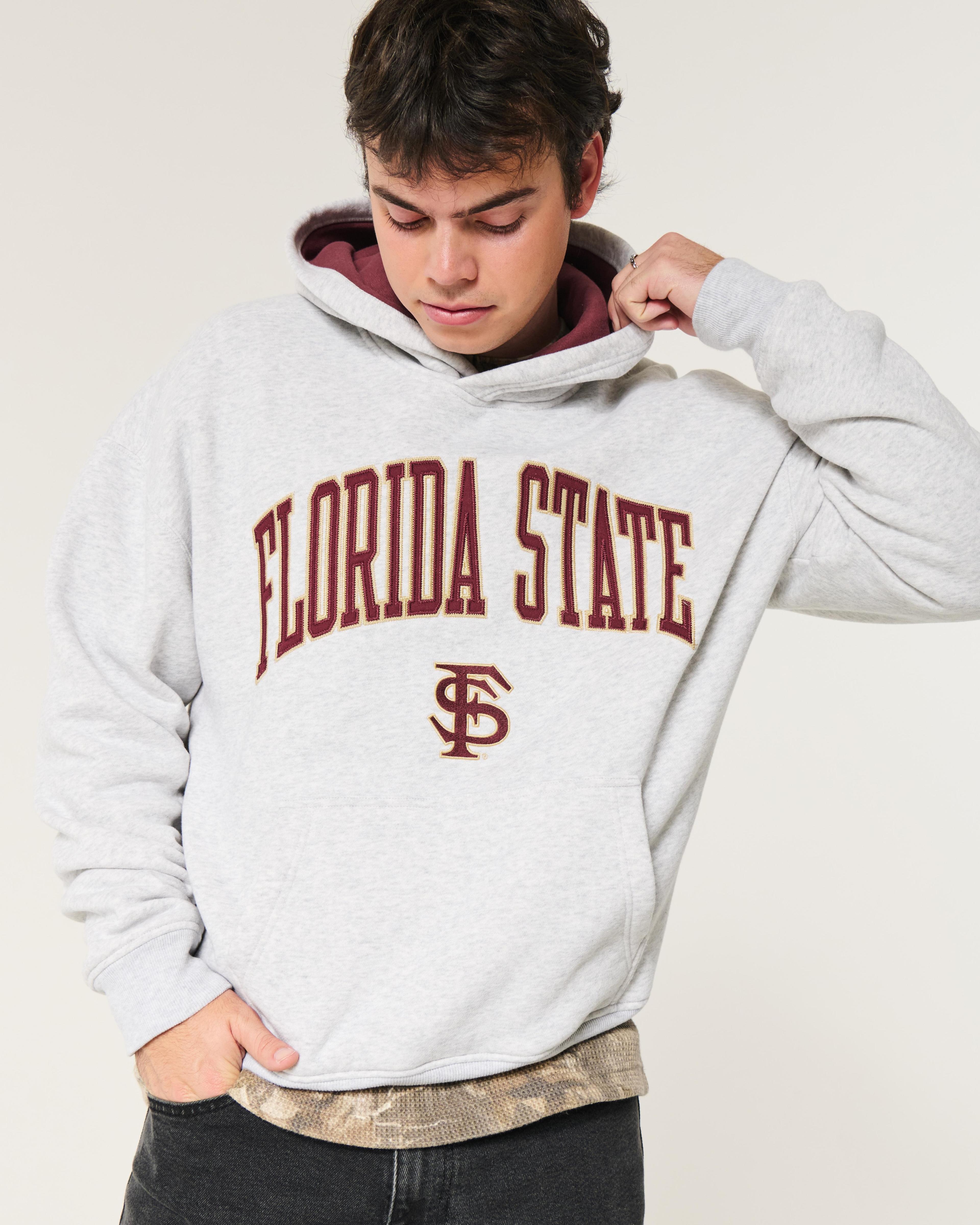 Boxy Florida State University Graphic Hoodie Product Image