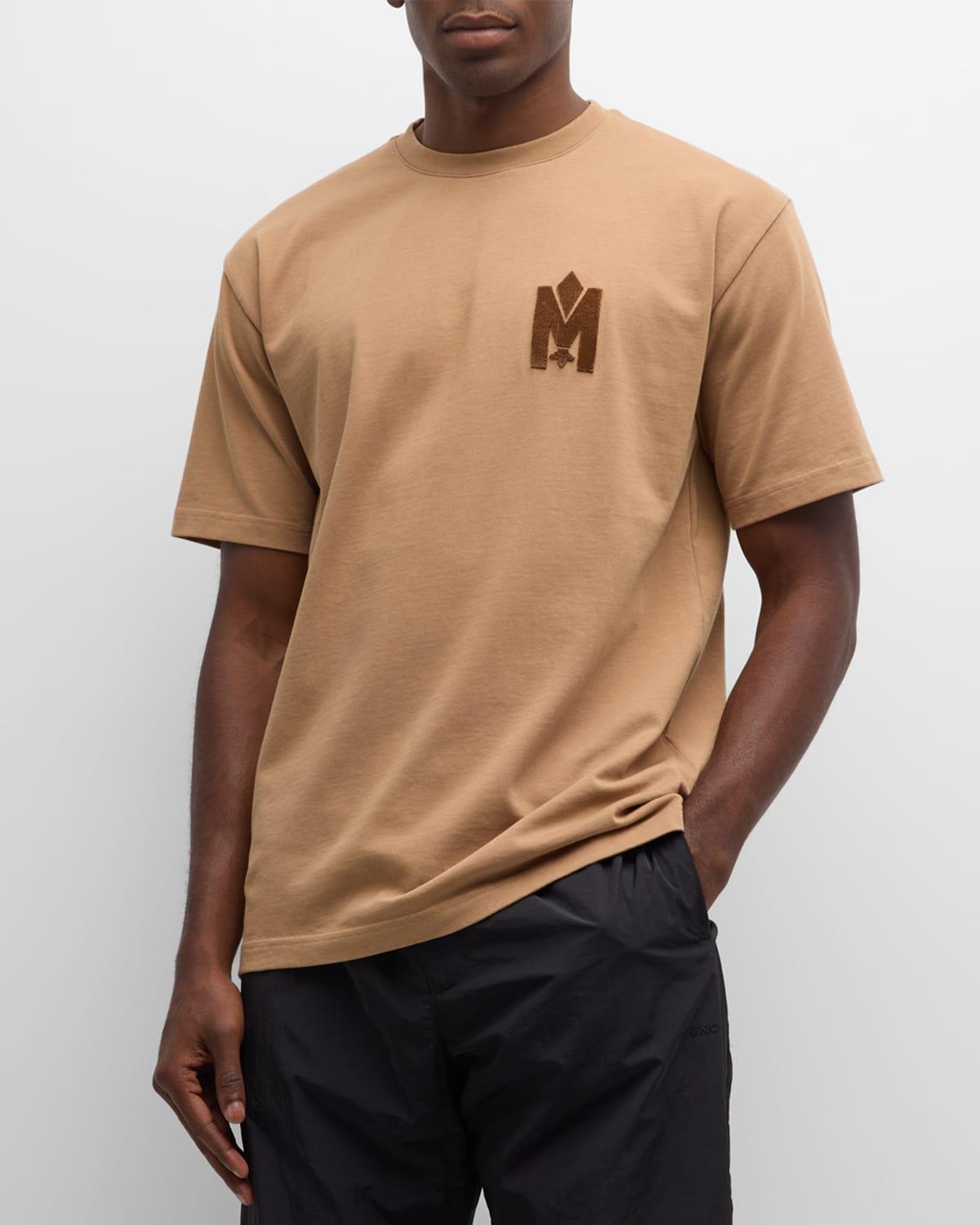 Mens Organic Cotton T-Shirt with Velvet Logo Product Image