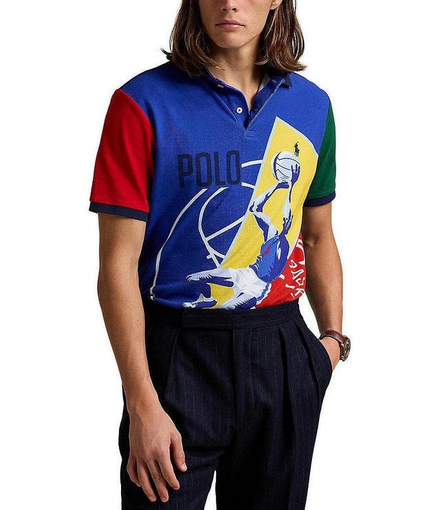 Polo Ralph Lauren Classic-Fit Polo Basketball Mesh Short Sleeve Polo Shirt Product Image