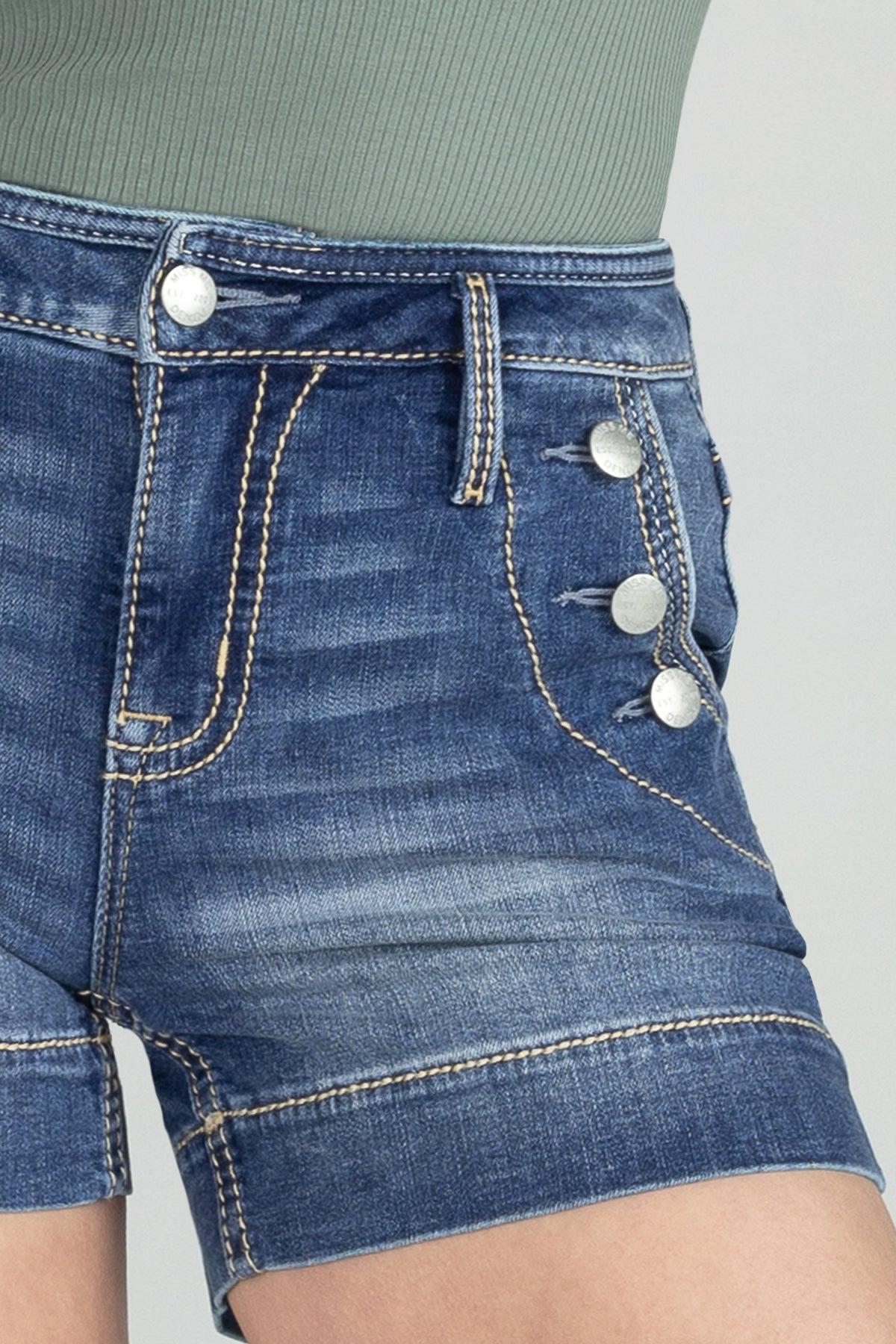 Front Button High Rise Shorts product image