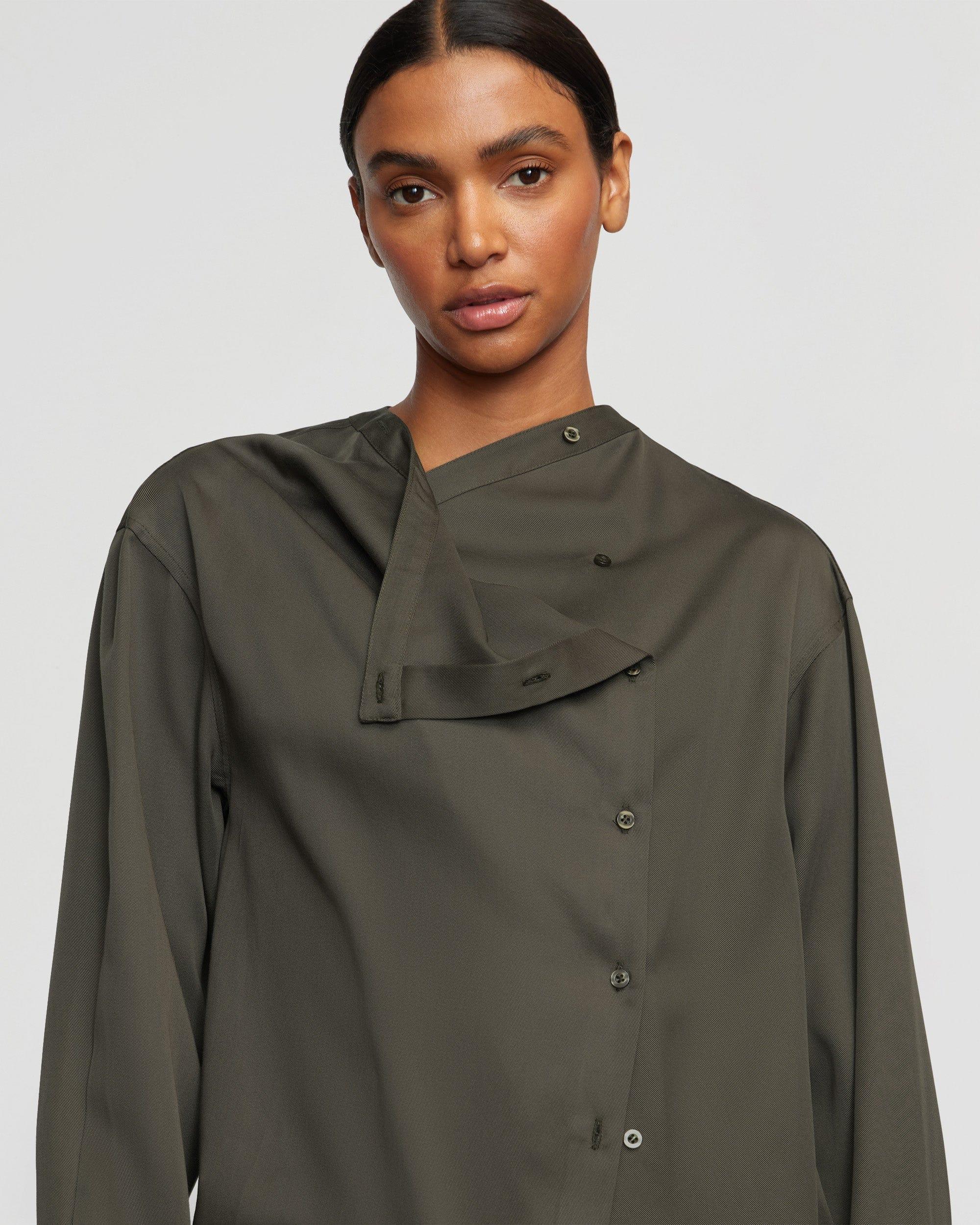 Jemima Tencel Wrap-Neck Blouse Product Image