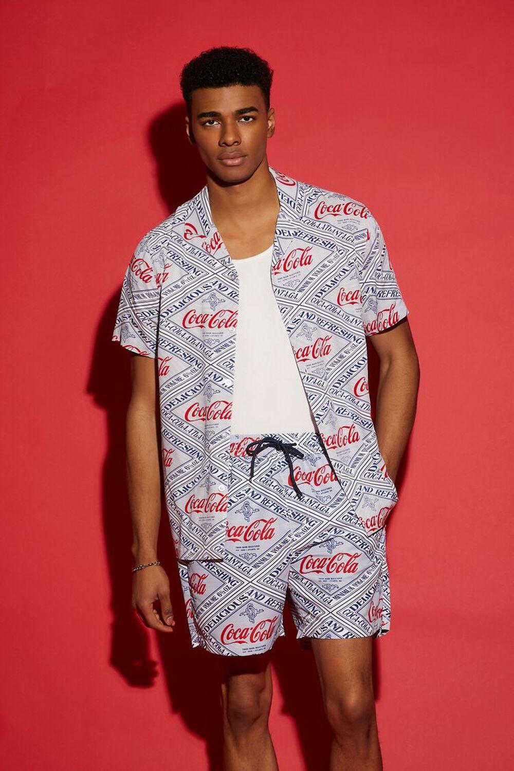 Coca-Cola Print Swim Trunks | Forever 21 Product Image