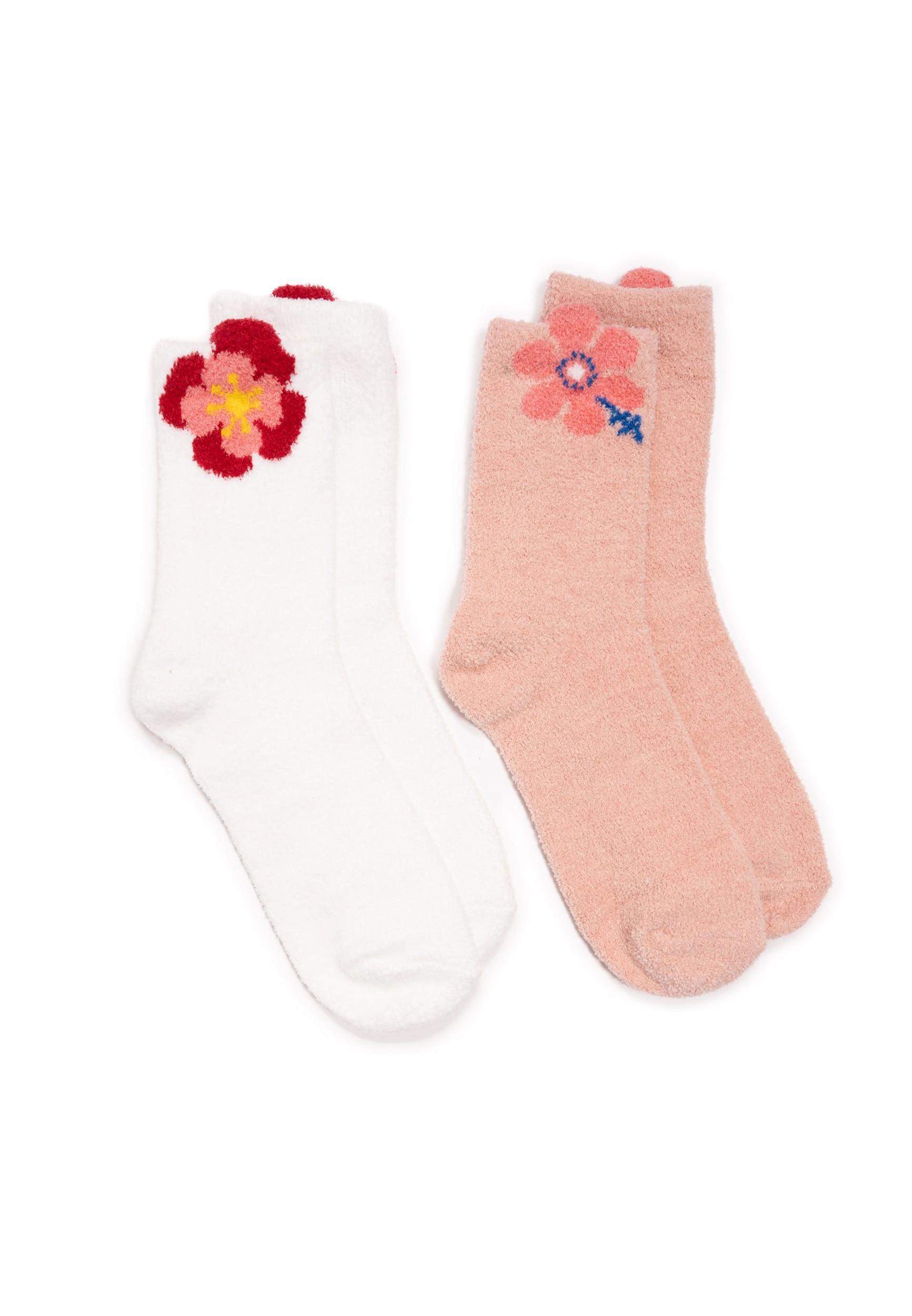 MUK LUKS Womens 2 Pack Boxed Cozy Crew Socks Product Image