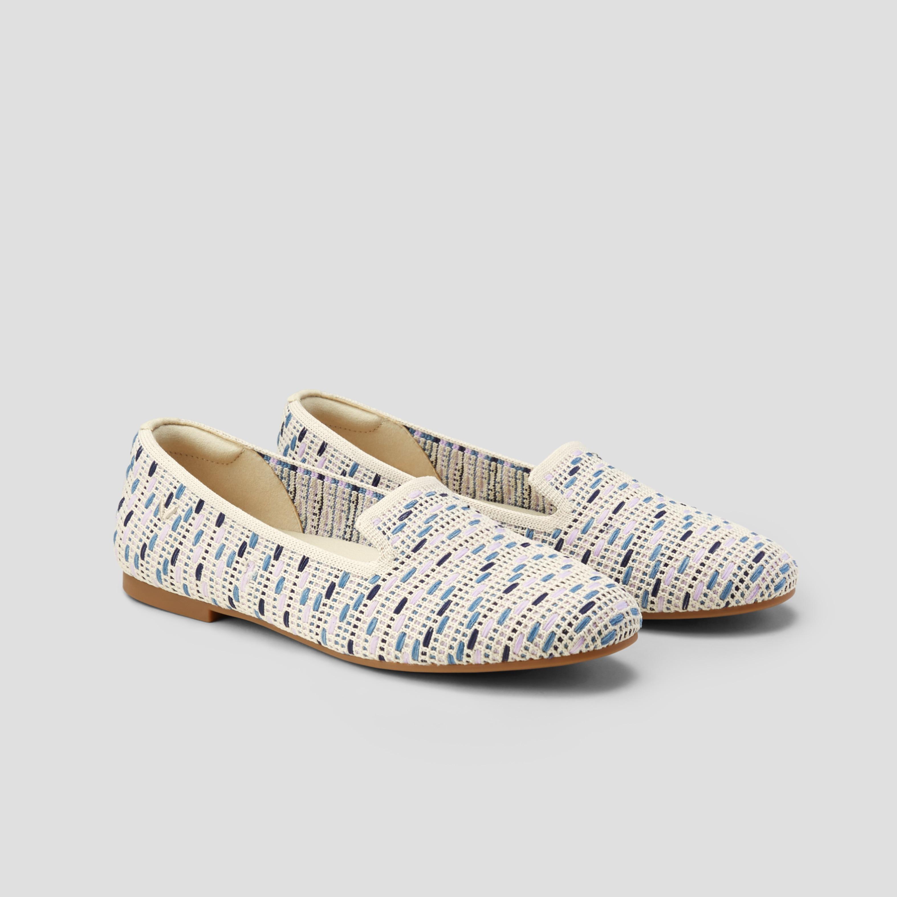 Round-Toe Woven Knit Loafer (Audrey) Product Image