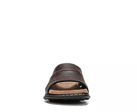 Dr. Scholls Gordon Mens Leather Slide Sandals Product Image