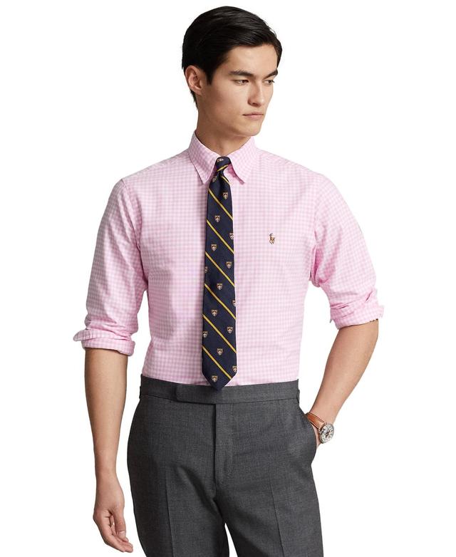 Polo Ralph Lauren Mens Classic-Fit Gingham Oxford Shirt Product Image