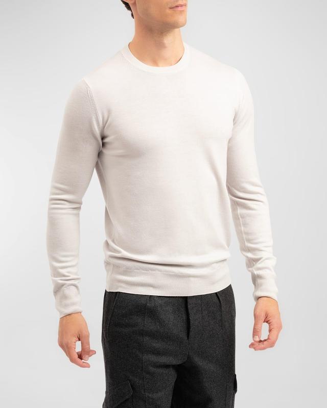 Mens Garment-Dyed Wool Sweater Product Image