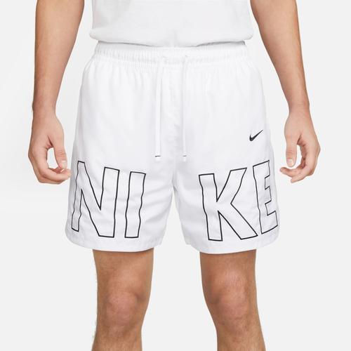 Nike Mens Nike Woven Monogram Flow Shorts - Mens Black/White Product Image