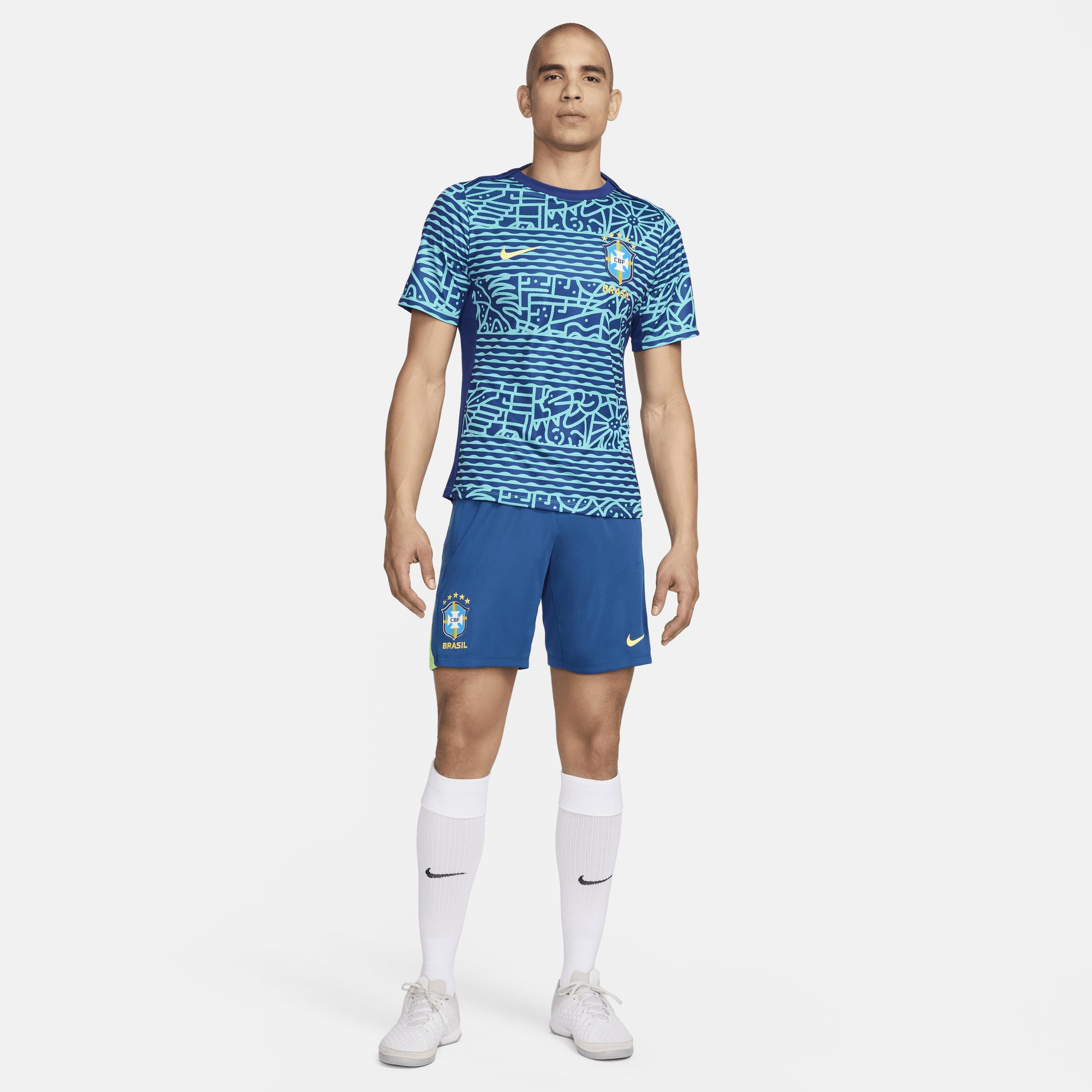 Brazil Academy Pro Nike Mens Dri-FIT Soccer Pre-Match Short-Sleeve Top Product Image