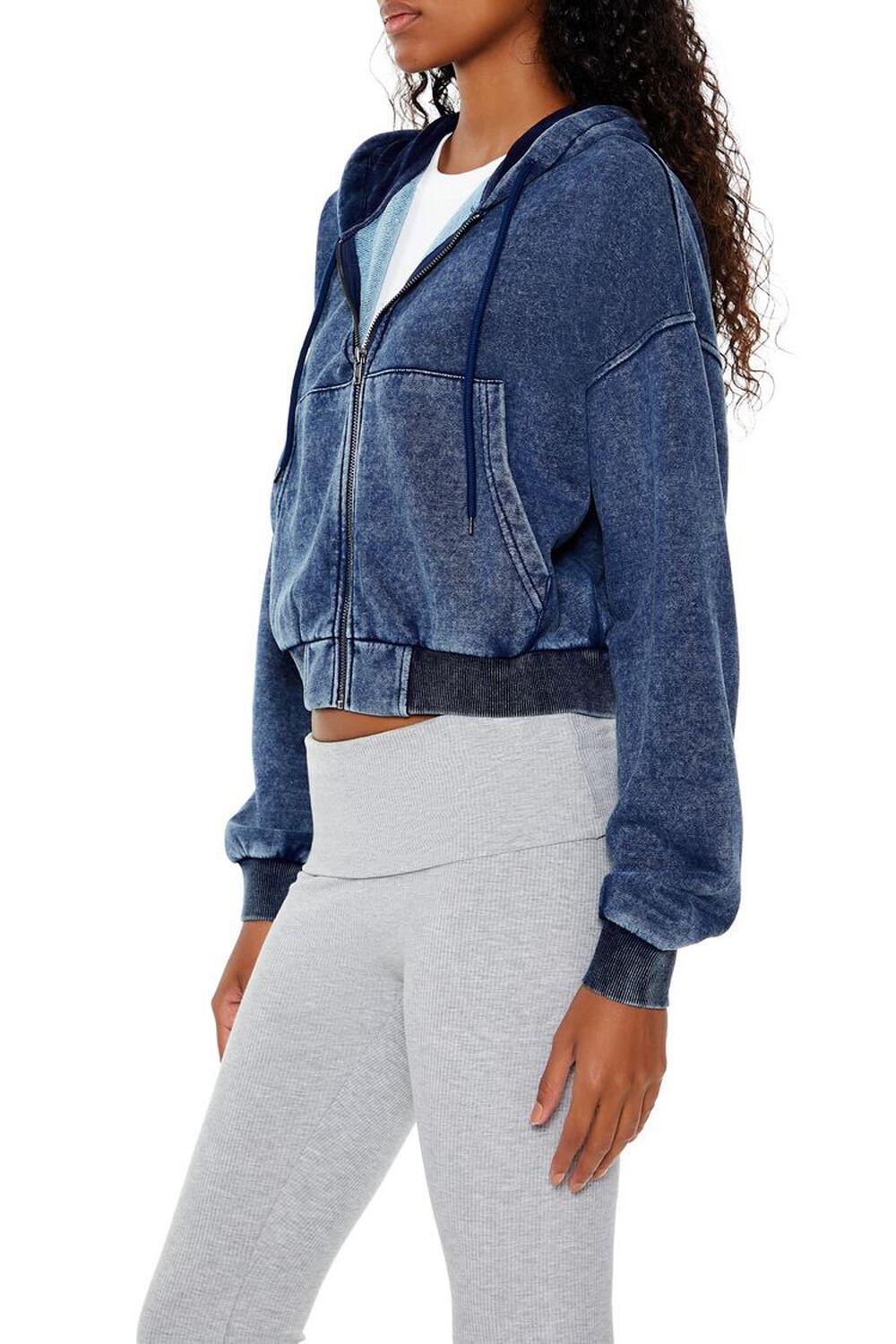 Mineral Wash Zip-Up Hoodie | Forever 21 Product Image