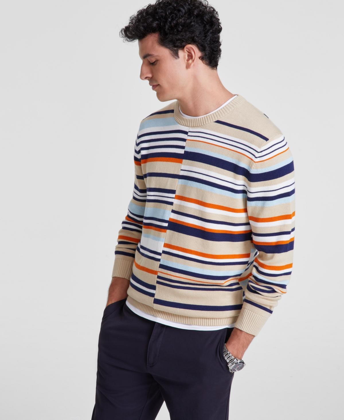 Club Room Mens Mixed Stripe V-Neck Sweater, Created for Macys Product Image