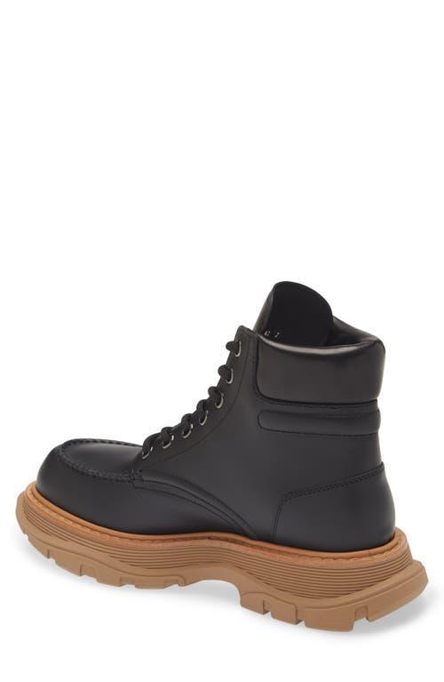 Lace-up Boot In Black/beige Product Image