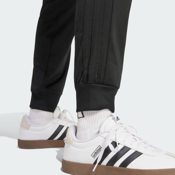 adidas 3-Stripes Tricot Regular Tapered Track Pants Black 2XL Mens Product Image