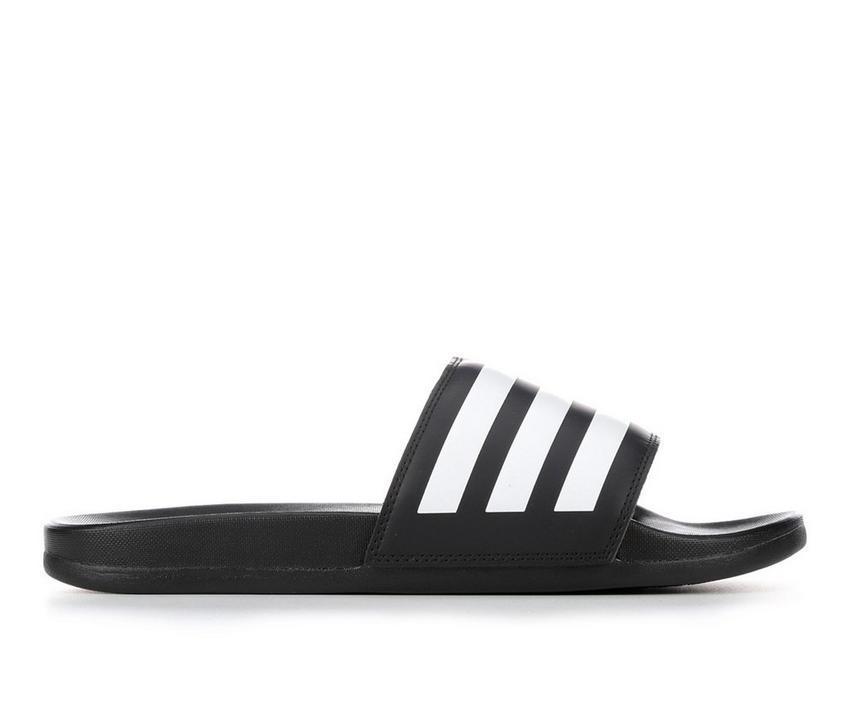 Women's Adidas Adilette Comfort Stripe Sport Slides Product Image