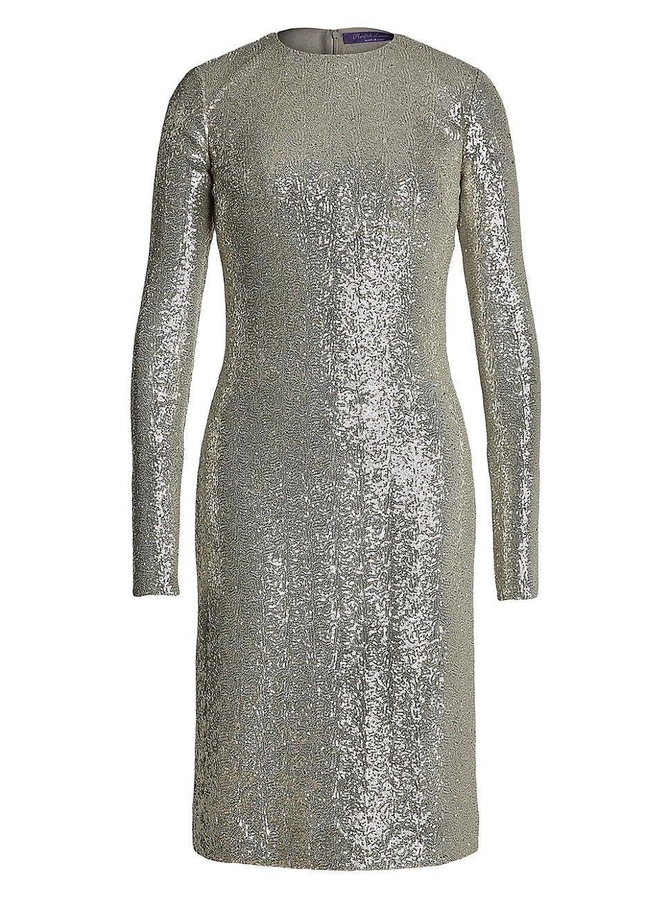 Womens Alexandra Sequined Cocktail Dress Product Image