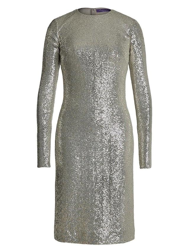 Womens Alexandra Sequined Cocktail Dress Product Image