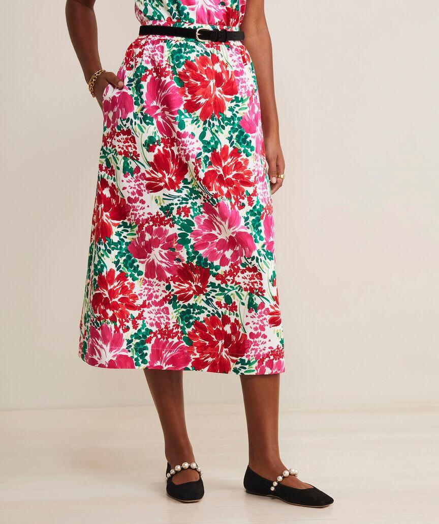 Faille Midi Skirt Product Image