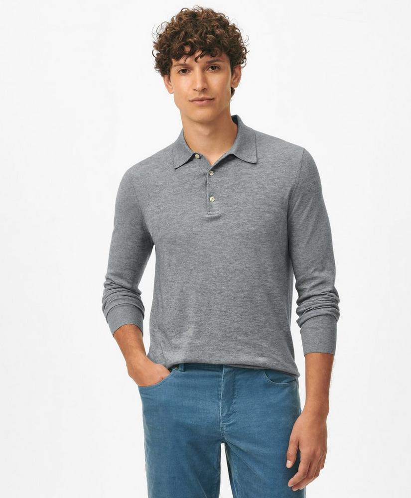 Luxe Polo Sweater In Cotton-Cashmere product image