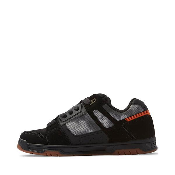 Mens DC Stag Skate Shoe - Black / Grey Camo / Orange Product Image