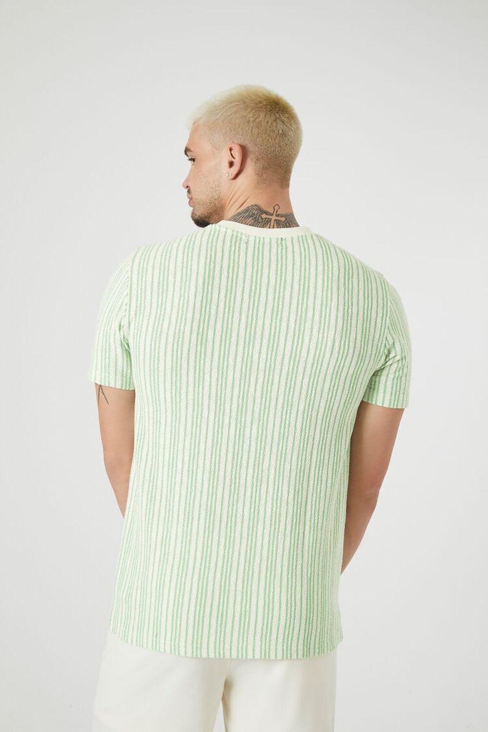 Textured Striped Crew Tee | Forever 21 Product Image