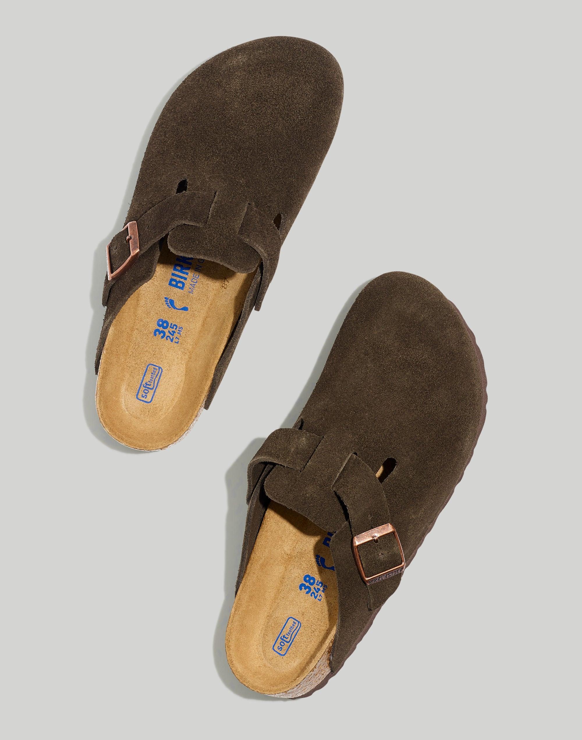 Birkenstock® Boston Suede Soft Footbed Clogs Product Image
