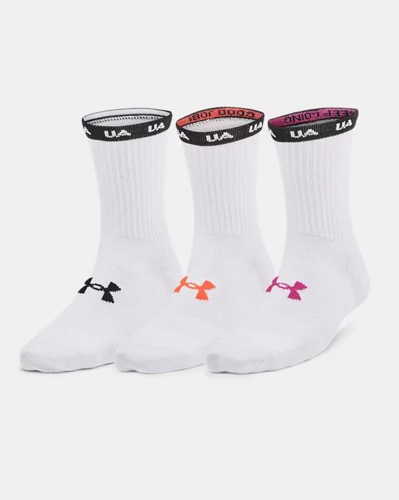 Women's UA Essential 3-Pack Mid Crew Socks Product Image