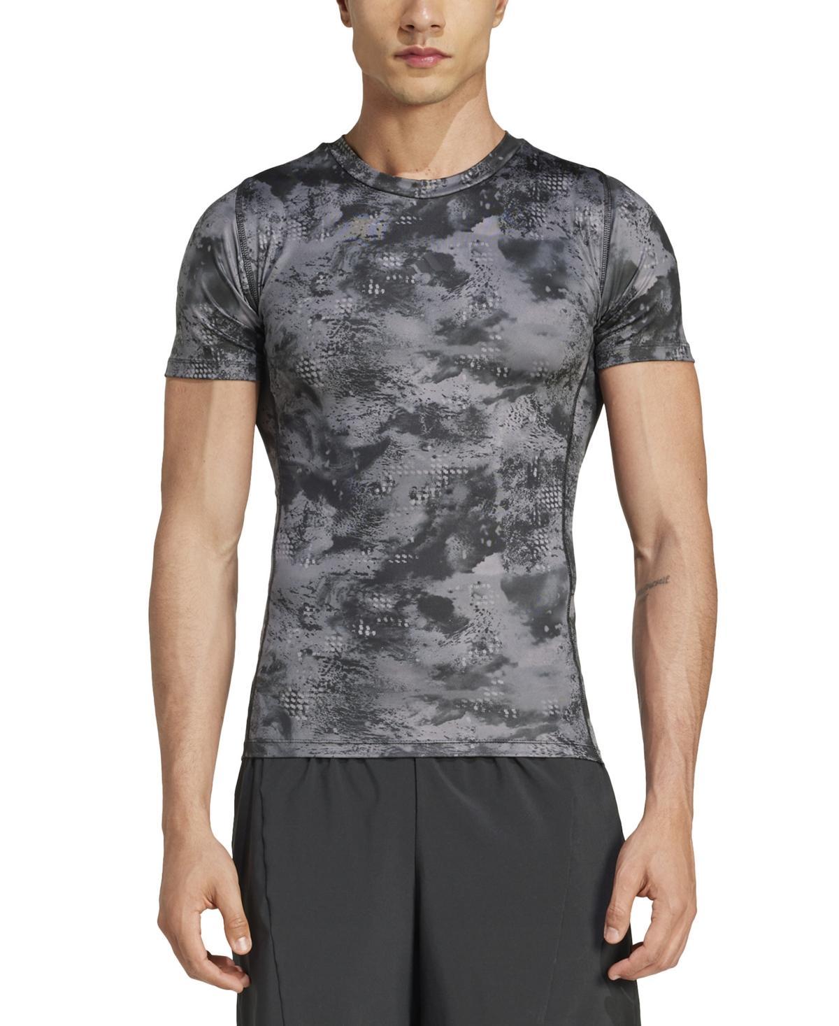 adidas Mens Tech-Fit Camouflage Training T-Shirt Product Image