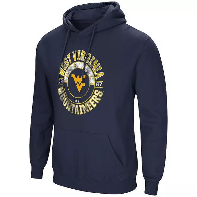 Mens West Virginia Mountaineers Fleece Hoodie Blue Product Image