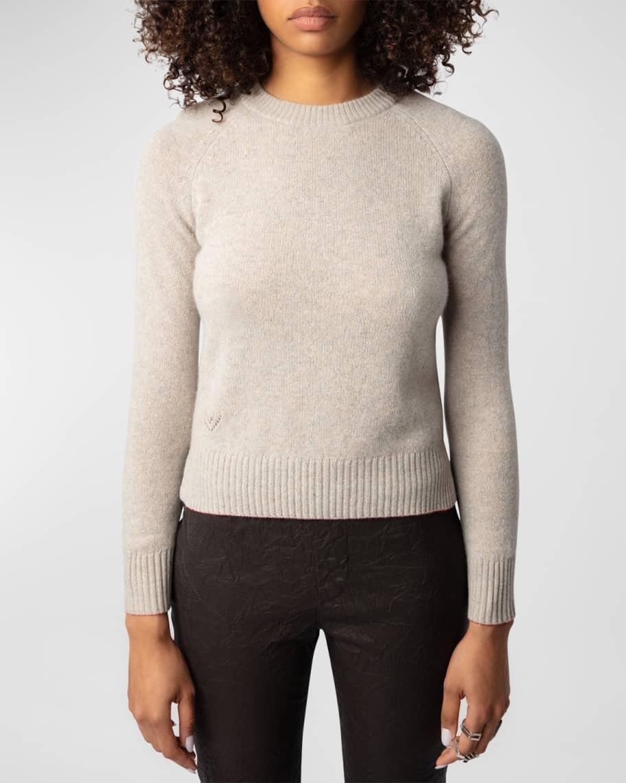 Sourcy Cashmere Raglan-Sleeve Sweater Product Image