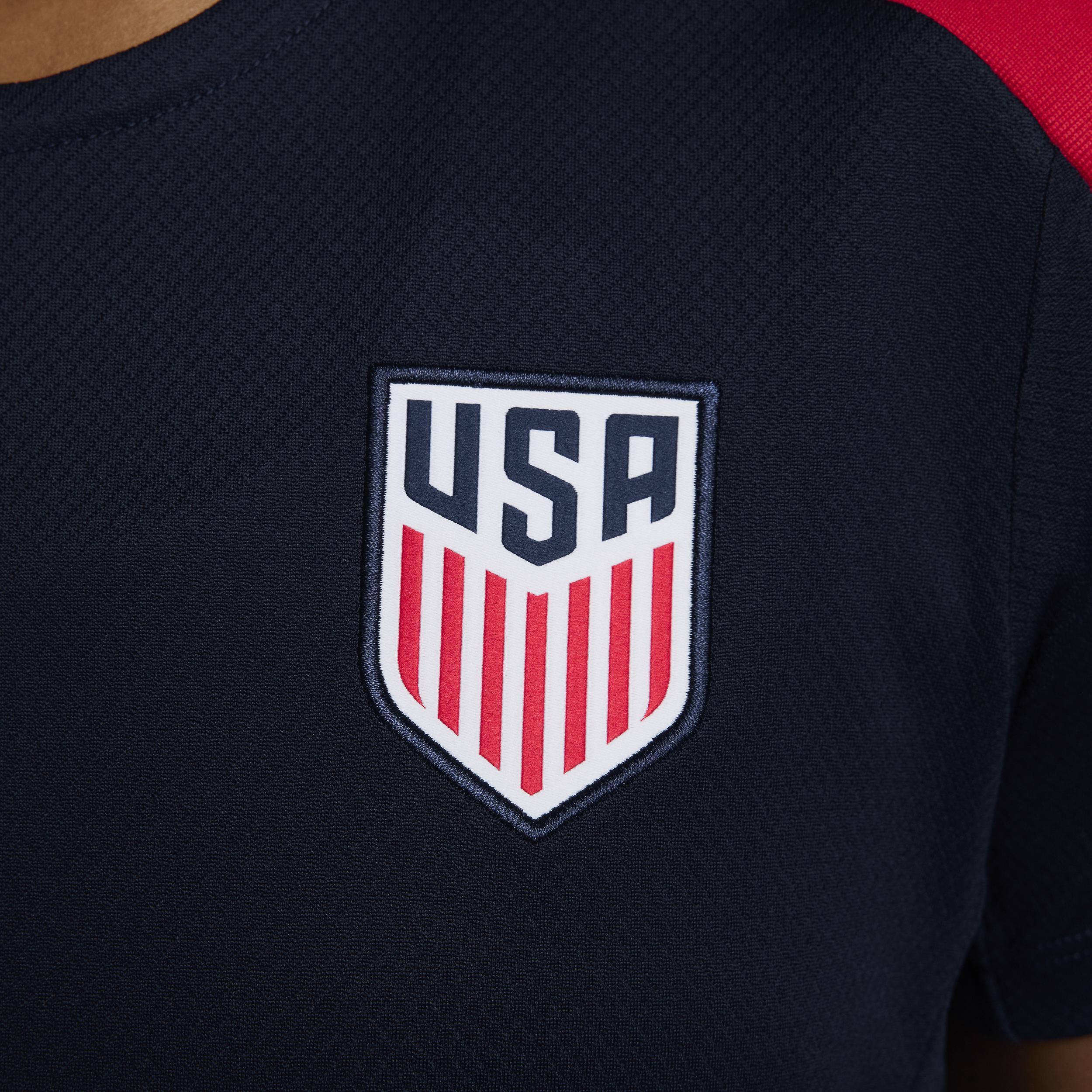 USMNT Strike Nike Women's Dri-FIT Soccer Short-Sleeve Knit Top Product Image