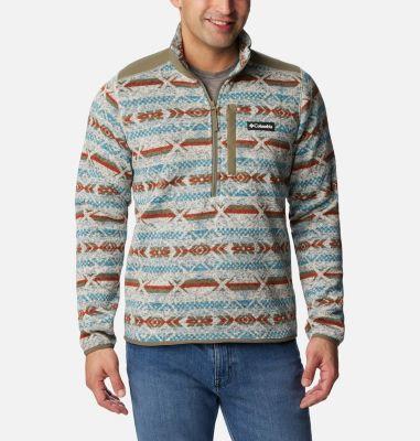 Columbia Men's Sweater Weather II Printed Fleece Half Zip Pullover- Product Image