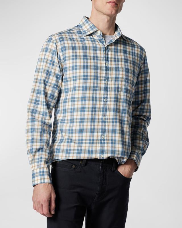 Rodd & Gunn Men's Fox River Multi-Check Sport Shirt - Size: SMALL - Azure Product Image