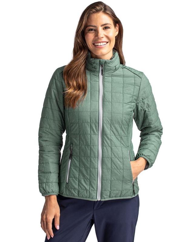 Cutter & Buck Womens Rainier PrimaLoft Eco Insulated Full Zip Puffer Jacket Product Image